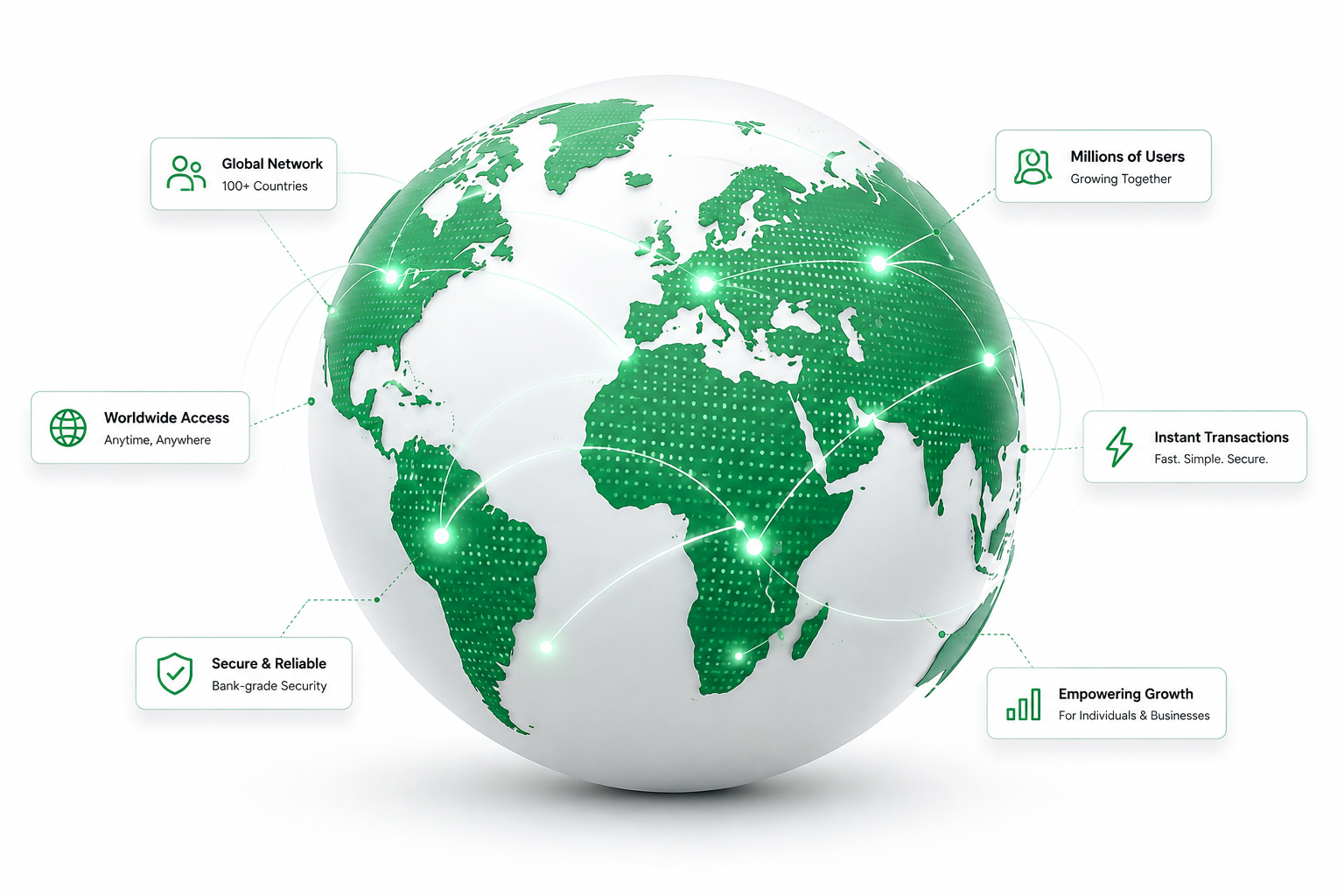 Global lending platform illustration