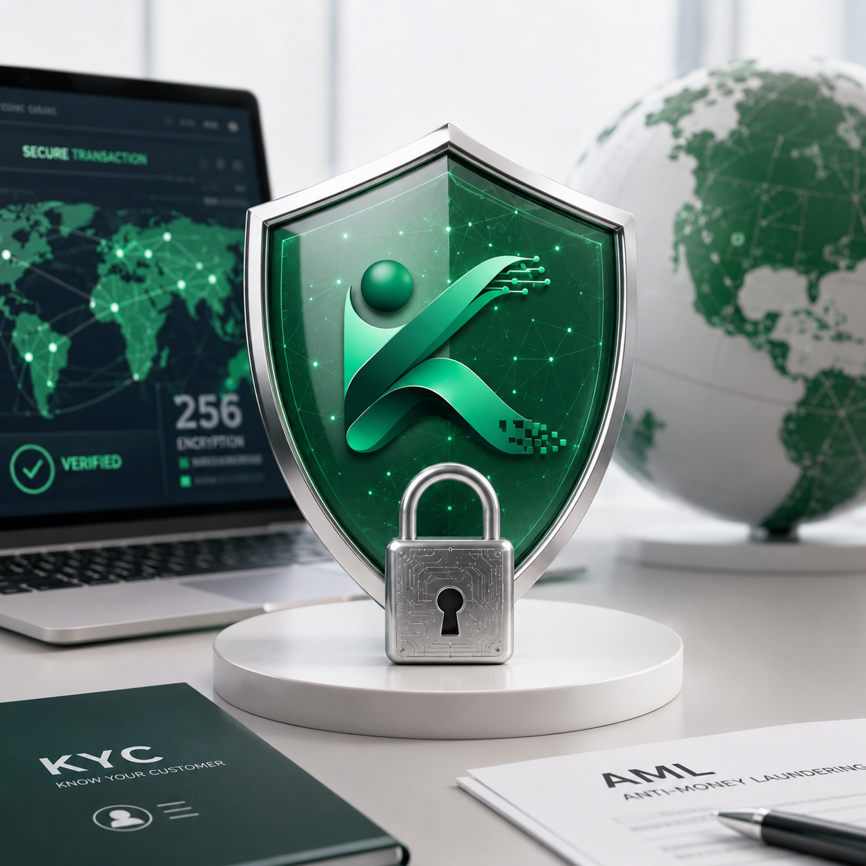 GPLOAN security shield — encryption, KYC, AML